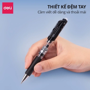 Bút bi gel mực xanh 0.5mm EG057 - Đầu bấm trơn tru, viết văn phòng - 11.000đ