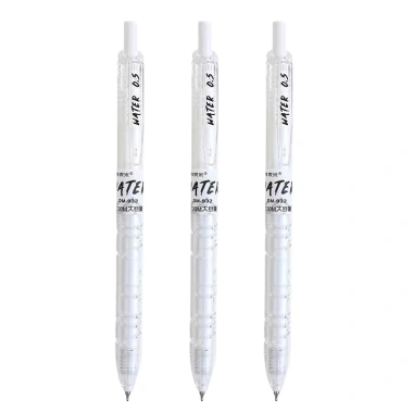 Bút Bi Gel Nước Bấm Ống Cực To 0.5mm 1.700m Mực Đen Xanh Đỏ Giá chỉ 10.000 VND 2