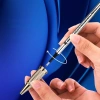 Bút bi ký tên Montagut M801 màu xám cao cấp Khắc tên theo yêu cầu kèm 2 ngòi và bao da sang trọng quà tặng sếp 1.1tr 8