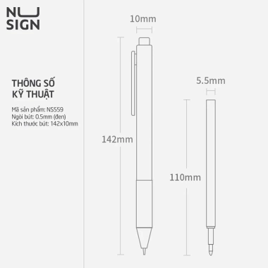 Bút Bi Mực Gel Nusign Cao Cấp 0.5mm Mực Đen Viết Siêu Êm - Ngòi Carbon, Giá 7.200đ 7 Bút Bi Mực Gel Nusign Cao Cấp 0.5mm Mực Đen Viết Siêu Êm - Ngòi Carbon, Giá 7.200đ 7
