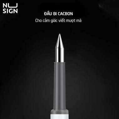 Bút Bi Mực Gel Nusign Cao Cấp 0.5mm Mực Đen Viết Siêu Êm - Ngòi Carbon, Giá 7.200đ