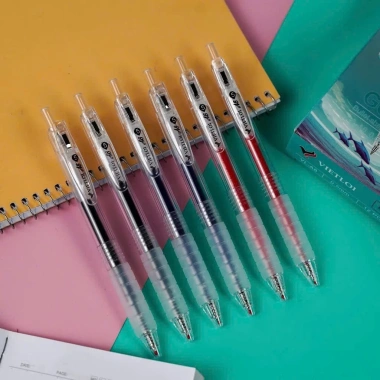 Bút bi mực gel VIỆT LỢI VLA8 - Tay cầm êm, mực nhanh khô, ruột thay thế xanh, đen, đỏ, chỉ 31.100₫
