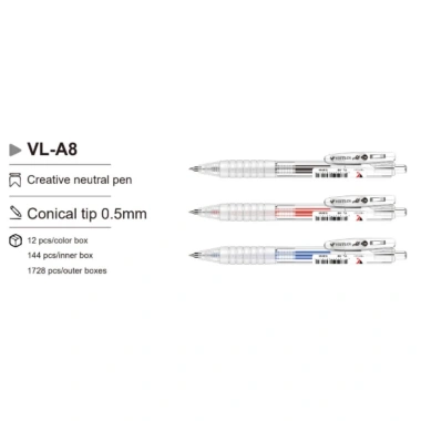 Bút bi mực gel VIỆT LỢI VLA8 - Tay cầm êm, mực nhanh khô, ruột thay thế xanh, đen, đỏ, chỉ 31.100₫ 8 Bút bi mực gel VIỆT LỢI VLA8 - Tay cầm êm, mực nhanh khô, ruột thay thế xanh, đen, đỏ, chỉ 31.100₫ 8