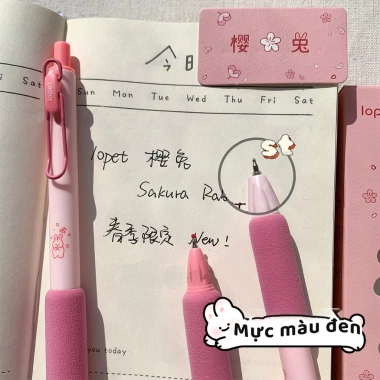 Bút bi M.Y.Never trung tính 2.025 bộ 4 cây 0.5mm gel mực đều, viết mượt, giảm giá 40k 3