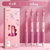 Bút bi M.Y.Never trung tính 2.025 bộ 4 cây 0.5mm gel mực đều, viết mượt, giảm giá 40k 7