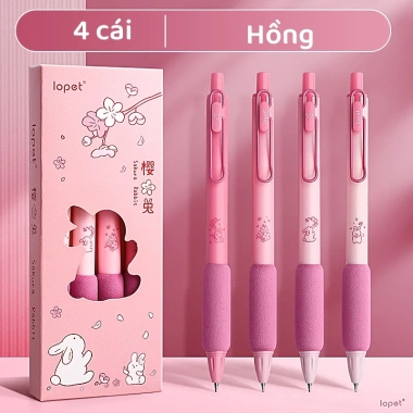 Bút bi M.Y.Never trung tính 2.025 bộ 4 cây 0.5mm gel mực đều, viết mượt, giảm giá 40k 7