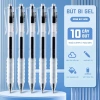 Bút bi xanh đen đỏ ngòi 0.5mm, set 10/20/30 bút gel mực nhanh khô cho học sinh 6