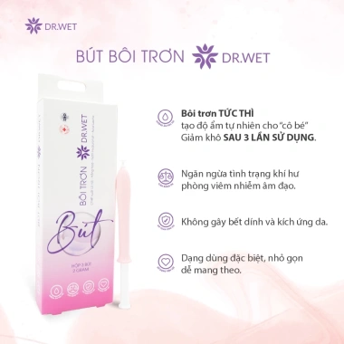Bút Bôi Trơn Dr.Wet Dưỡng Ẩm Giảm Ma Sát 5 Cái - Giá ưu đãi 190.000 VNĐ Shop Uni Baby