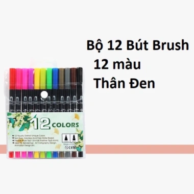 Bút brush 2 đầu HAKI bộ 12 cây viết, bút dạ màu marker B48 - Giá chỉ 58.999₫ 8