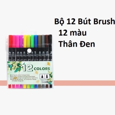 Bút brush 2 đầu HAKI bộ 12 cây viết, bút dạ màu marker B48 - Giá chỉ 58.999₫ 9