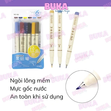 Bút Brush Sign Pen Buka - Lông mịn Calligraphy, journal, chỉ 52.900₫ 2