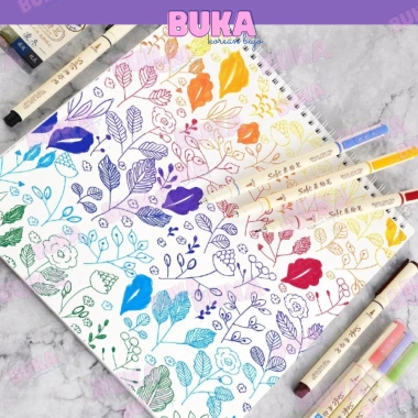 Bút Brush Sign Pen Buka - Lông mịn Calligraphy, journal, chỉ 52.900₫ 8