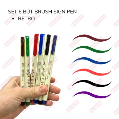 Bút Brush Sign Pen Buka - Lông mịn Calligraphy, journal, chỉ 52.900₫ 10