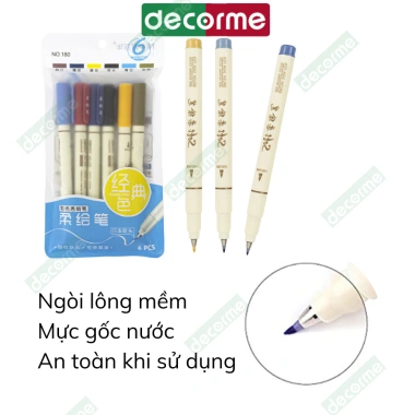 Bút Brush Sign Pen Vintage - Viết Calligraphy, DecorMe, Phong cách Retro, Giá chỉ 23.800₫ cho Bullet Journal 3