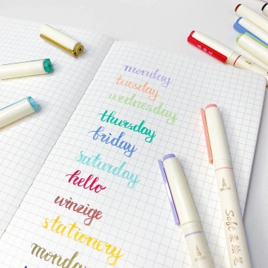Bút Brush Sign Pen Vintage - Viết Calligraphy, DecorMe, Phong cách Retro, Giá chỉ 23.800₫ cho Bullet Journal 7