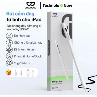 Bút Cảm Ứng GOOJODOQ GD15 2.025 - Sạc Từ, Đèn Báo, Tránh Chạm Tay Nhầm, 299.000 VND