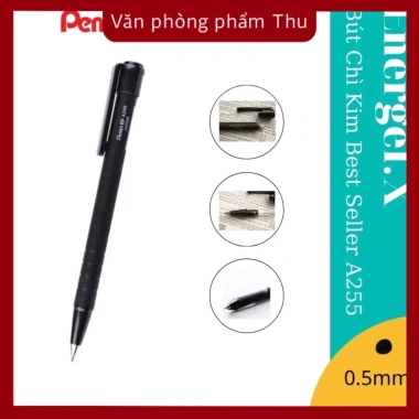 Bút chì bấm Pentel 0.5 A255 Japan chính hãng - Đầu mịn, bền, chỉ 48.000 VND