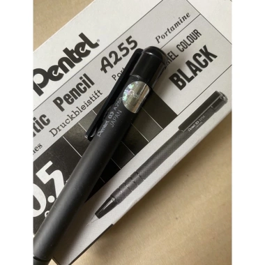 Bút chì bấm Pentel 0.5 A255 Japan chính hãng - Đầu mịn, bền, chỉ 48.000 VND