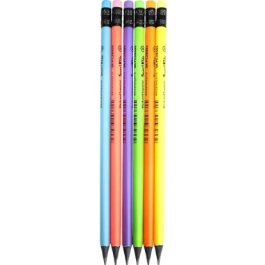 Bút chì Bitex 2B Neon PC07 12 cây - Đen siêu mịn, giảm còn 66.000₫, giá gốc 79.860₫ 4