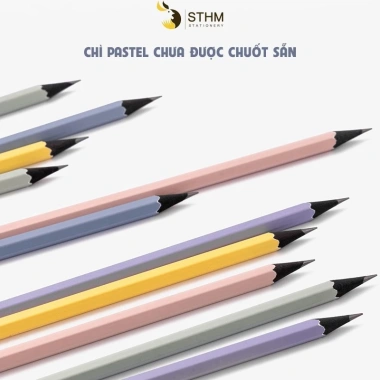 Bút chì gỗ Deli 2B kèm gôm - Ký hoạ, vẽ, phác thảo, trắc nghiệm, giá 10.000đ 5