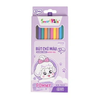 Bút chì màu Pommy CP14 CP15 CP16 SmartKids 12-18-24 màu cho bé - Giá 18.600₫ 4