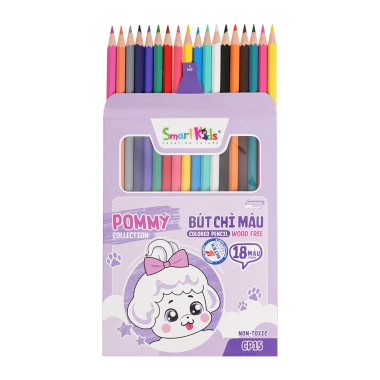 Bút chì màu Pommy CP14 CP15 CP16 SmartKids 12-18-24 màu cho bé - Giá 18.600₫ 5