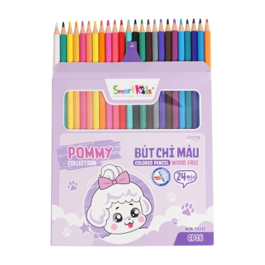 Bút chì màu Pommy CP14 CP15 CP16 SmartKids 12-18-24 màu cho bé - Giá 18.600₫ 7