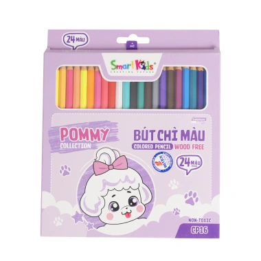 Bút chì màu Pommy CP14 CP15 CP16 SmartKids 12-18-24 màu cho bé - Giá 18.600₫ 8