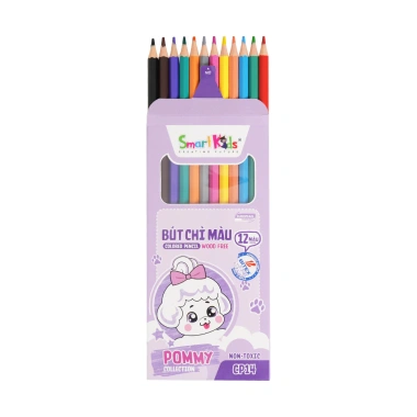 Bút chì màu Pommy CP14 CP15 CP16 SmartKids 12-18-24 màu cho bé - Giá 18.600₫ 9