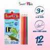 Bút chì màu Smartkids SK-CP04 woodfree 12 màu tươi sáng cho bé 6-12 tuổi - giá 18.600đ 2