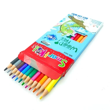 Bút chì màu Smartkids SK-CP04 woodfree 12 màu tươi sáng cho bé 6-12 tuổi - giá 18.600đ 8 Bút chì màu Smartkids SK-CP04 woodfree 12 màu tươi sáng cho bé 6-12 tuổi - giá 18.600đ 8
