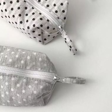 Bút chì OAKDENEMYWAY chấm bi – Túi đựng bút dung lượng lớn, mềm cảm ứng, phong cách INS Back To School