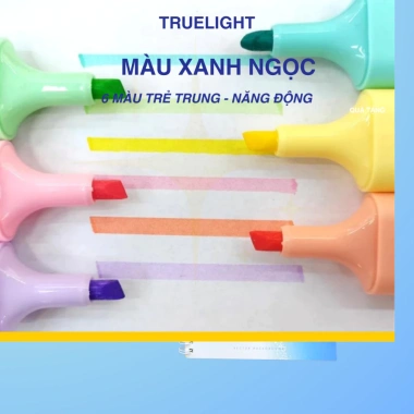 Bút Dạ Highlight 6 Màu Pastel - Tặng Bút Gel Ngẫu Nhiên, Giá Chỉ 7.300₫ 8
