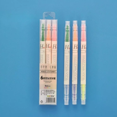 Bút Dạ Quang 2 Đầu 2 Màu – Viết Êm, Không Lem, Pastel 3 Cây/6 Cây, Giá 10.000đ 7 Bút Dạ Quang 2 Đầu 2 Màu – Viết Êm, Không Lem, Pastel 3 Cây/6 Cây, Giá 10.000đ 7