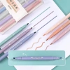 Bút Dạ Quang 2 Đầu 6 Màu Pastel - Morandi Doodle, Đầu Mềm Chống Mỏi Mắt, Giá 25.000