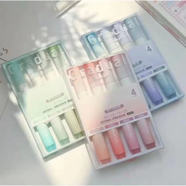 Bút Dạ Quang 4 màu Letit – Ngòi mềm, màu gradient, đánh dấu học sinh, giảm còn 18.900₫