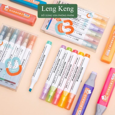 Bút dạ quang 6 màu pastel - Highlight văn phòng, đánh dấu nhớ dòng, chỉ 31.900đ 3