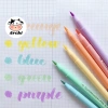 Bút dạ quang brush 2 ngòi viết calligraphy 6 màu Candy Giá ưu đãi 11.900₫ 3