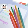 Bút dạ quang brush 2 ngòi viết calligraphy 6 màu Candy Giá ưu đãi 11.900₫ 6
