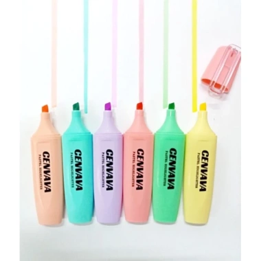 Bút dạ quang Cenvava Highlight pastel 509 - 1 cây, giá 12.500 VND, màu nhẹ, viết mịn 2 Bút dạ quang Cenvava Highlight pastel 509 - 1 cây, giá 12.500 VND, màu nhẹ, viết mịn 2