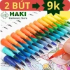 Bút dạ quang HAKI 6 màu B12 ngòi brush viết calligraphy dễ thương - Giá 6.044 VND 2