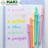 Bút dạ quang HAKI 6 màu B12 ngòi brush viết calligraphy dễ thương - Giá 6.044 VND 4