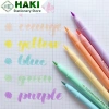 Bút dạ quang HAKI 6 màu B12 ngòi brush viết calligraphy dễ thương - Giá 6.044 VND 5