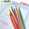 Bút dạ quang HAKI 6 màu B12 ngòi brush viết calligraphy dễ thương - Giá 6.044 VND 7