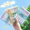 Bút Dạ Quang Móng Mèo 6 Màu Pastel 4mm Ngòi Dẹt Đánh Dấu Học Tập Giá 16.000₫
