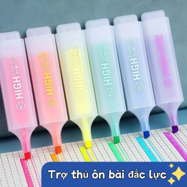 Bút dạ quang nhiều màu khô nhanh macaron doodle dùng cho sổ tay - Giá 7.510 VND 3