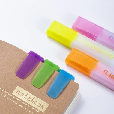 Bút dạ quang nhiều màu khô nhanh macaron doodle dùng cho sổ tay - Giá 7.510 VND 5