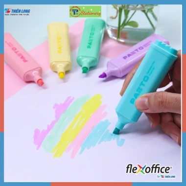 Bút dạ quang Pastel Thiên Long Flexoffice FO-HL009/VN - Rửa được, Giá 14.000đ