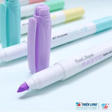 Bút dạ quang Pastel Thiên Long Pazto HL-016 5 cây - Rửa được, không để lại vết photocopy - Giá 58.900₫