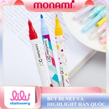 Bút đánh dấu 2 đầu cute pastel huỳnh quang Hàn Quốc – Nhiều màu, sổ tay, 3.750₫